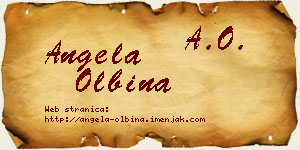 Angela Olbina vizit kartica